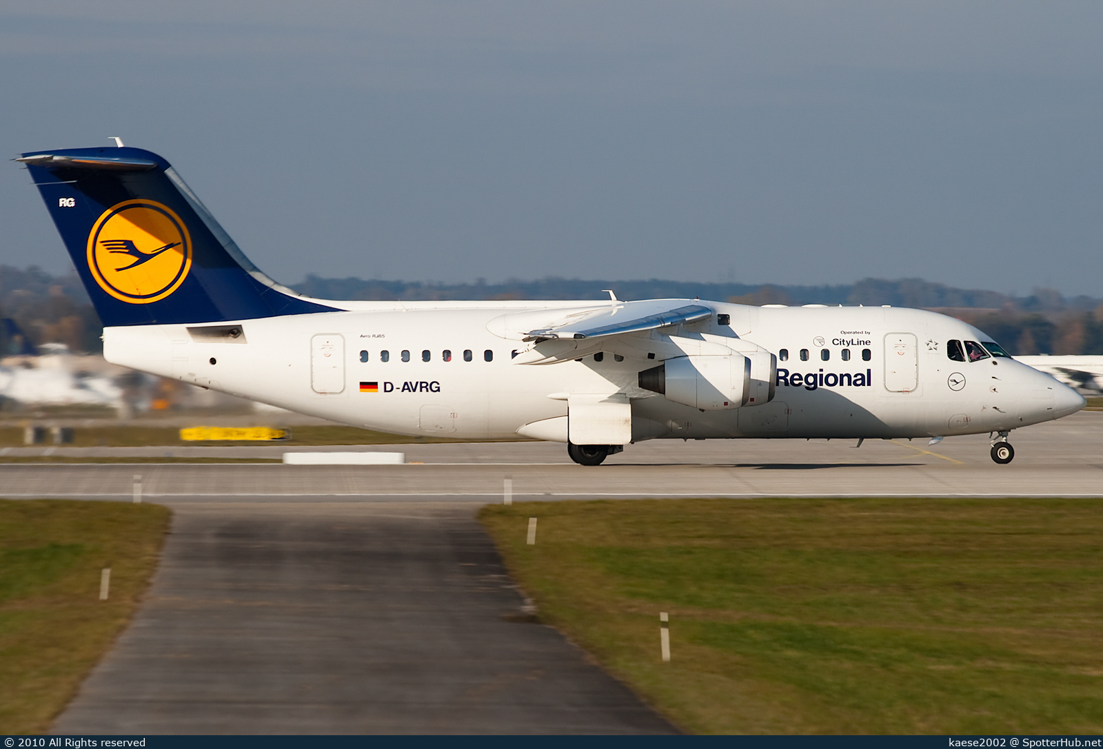 Photo of D-AVRG - British Aerospace Avro RJ85 operated by Lufthansa CityLine