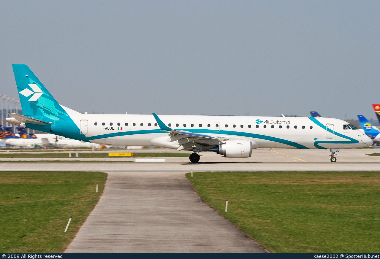 Photo of I-ADJL - Embraer ERJ-195LR operated by Air Dolomiti