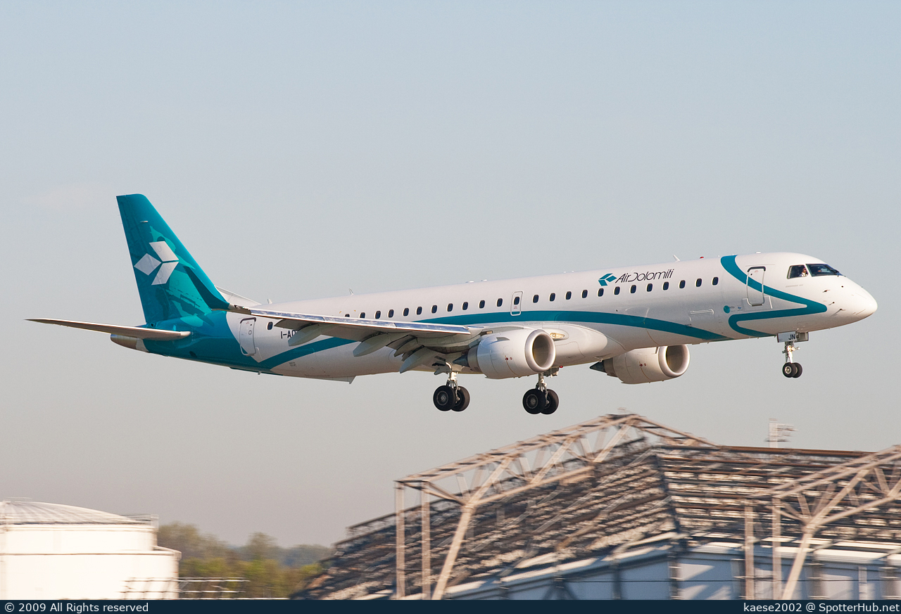 Photo of I-ADJN - Embraer ERJ-195LR operated by Air Dolomiti