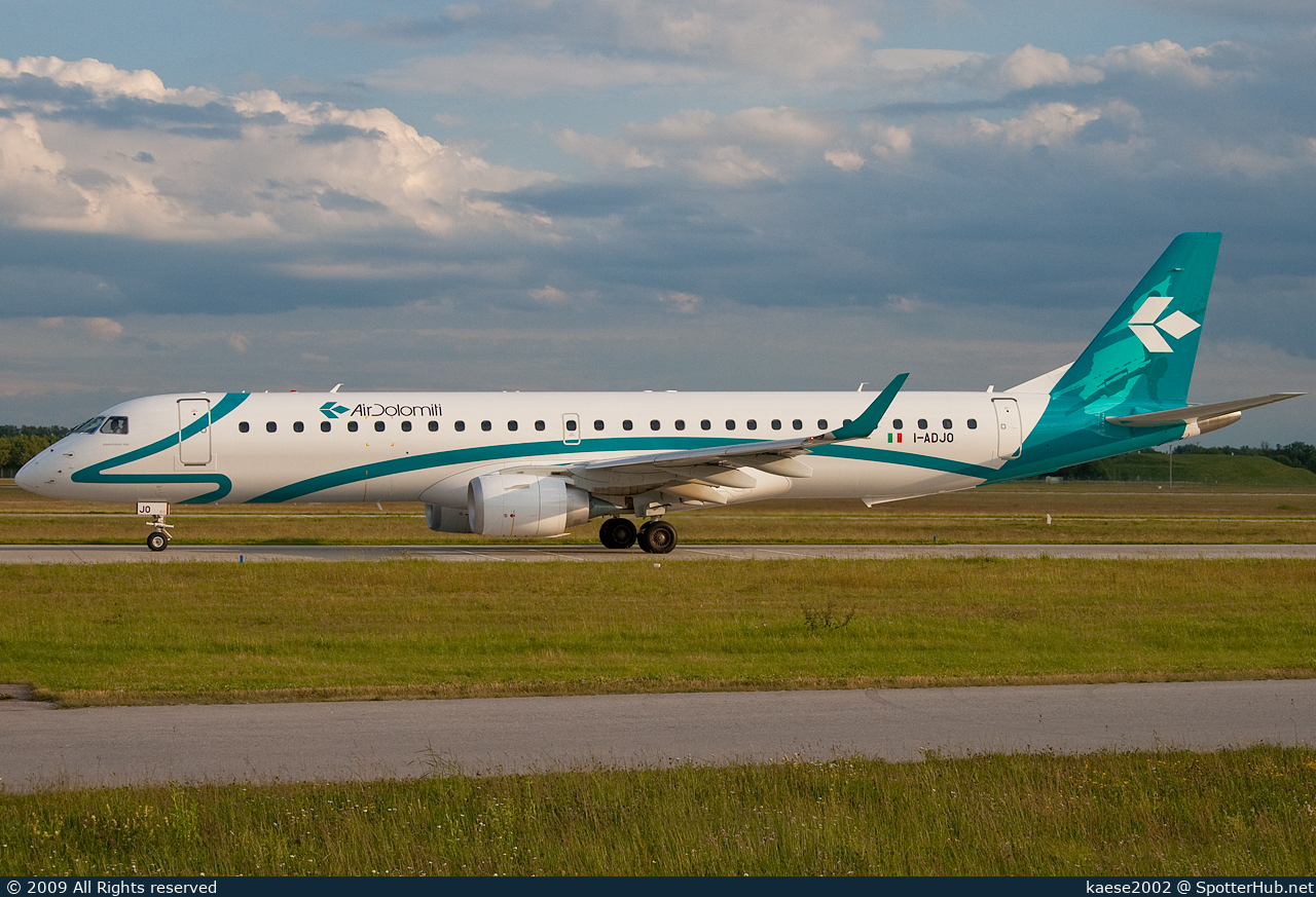 Photo of I-ADJO - Embraer ERJ-195LR operated by Air Dolomiti