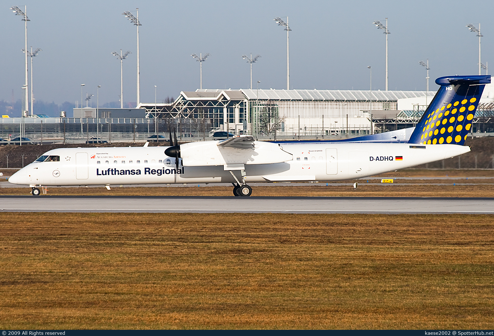 Photo of D-ADHQ - Bombardier DHC-8-402 Dash 8 Q400 operated by Lufthansa Regional (opb Augsburg Airways)