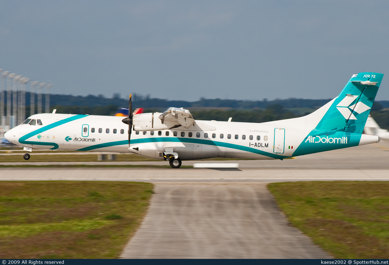 Photo of I-ADLM - ATR 72-500 operated by Air Dolomiti