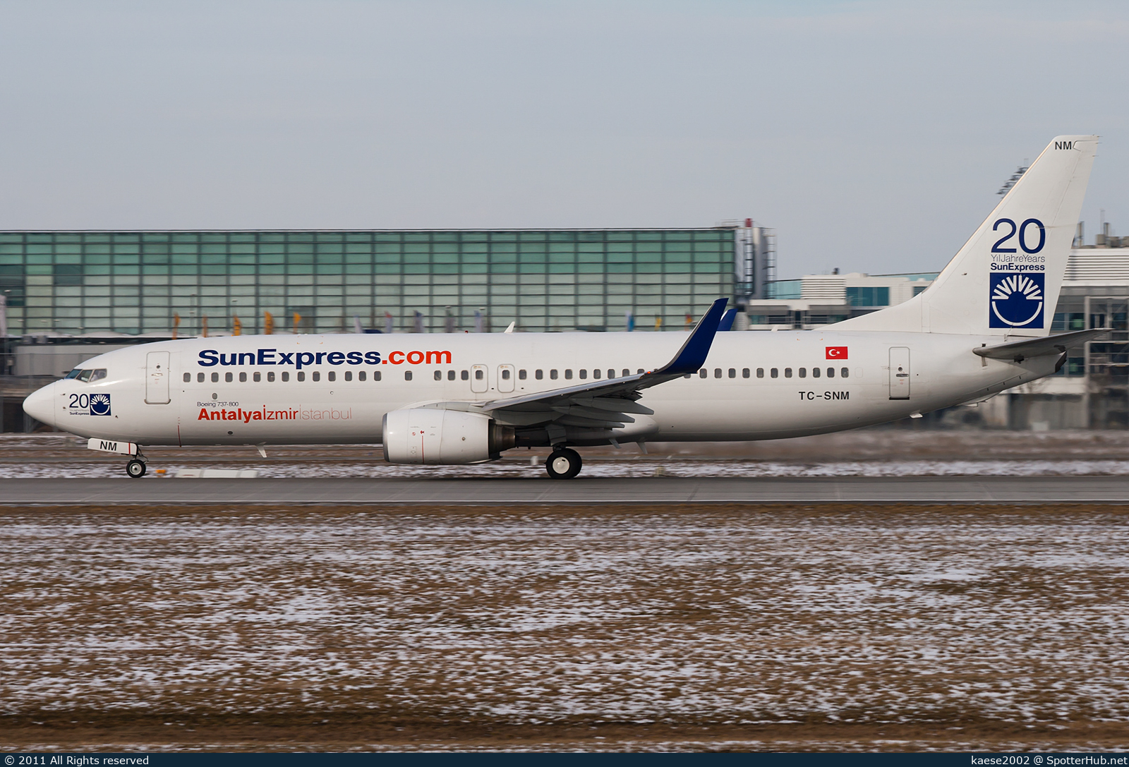 Photo of TC-SNM - Boeing 737-8BK operated by SunExpress