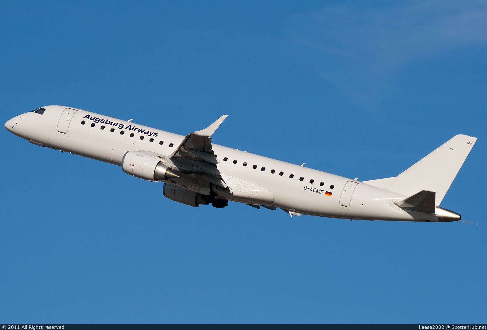 Photo of D-AEMF - Embraer ERJ-190LR operated by Augsburg Airways
