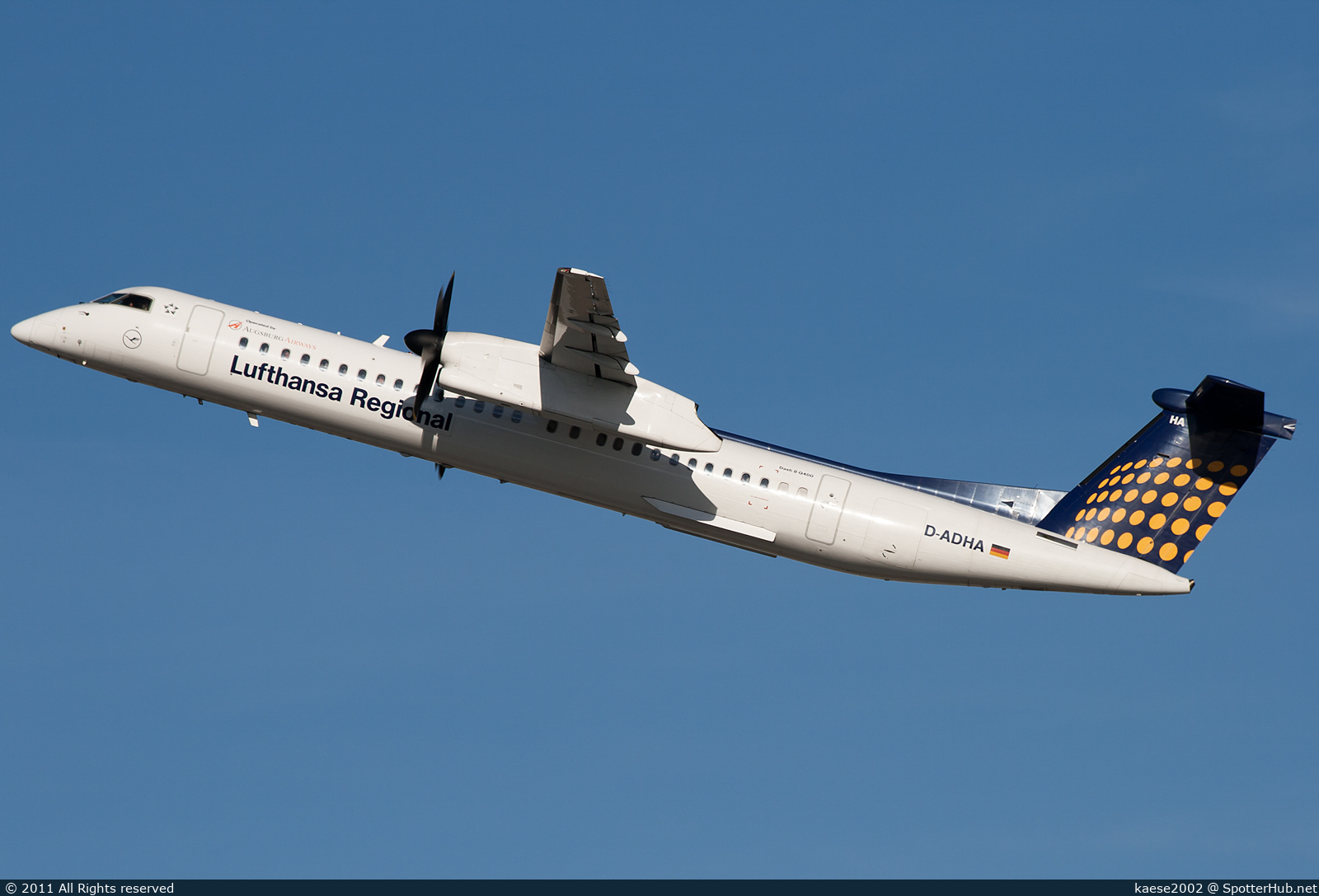 Photo of D-ADHA - Bombardier DHC-8-402 Dash 8 Q400 operated by Lufthansa Regional (opb Augsburg Airways)