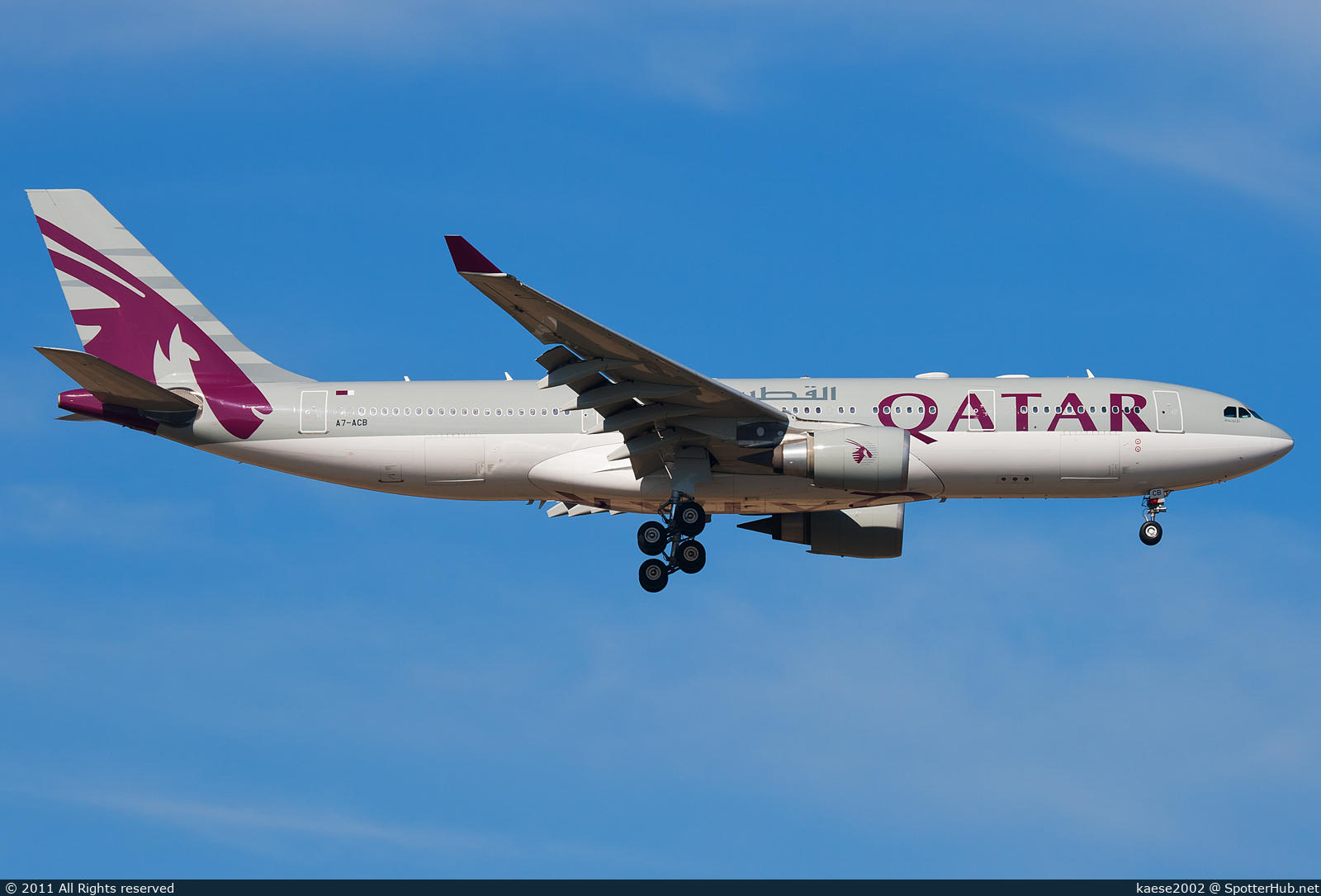 Photo of A7-ACB - Airbus A330-202 operated by Qatar Airways