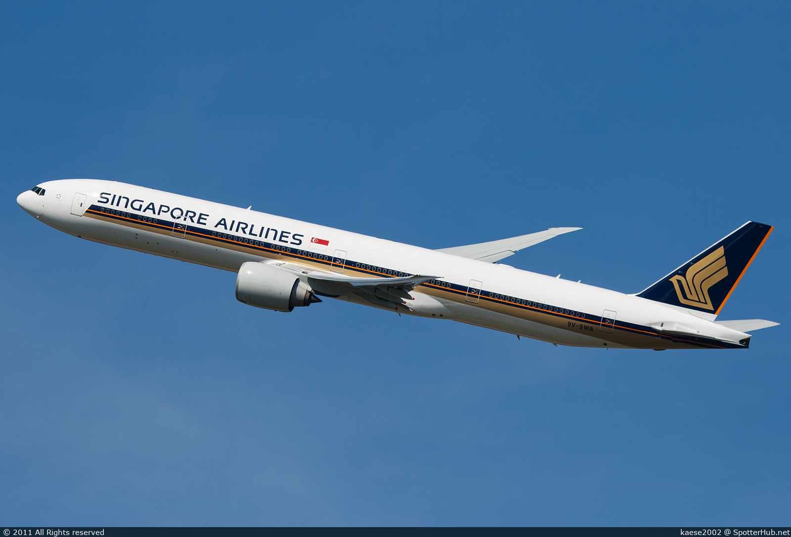 Photo of 9V-SWA - Boeing 777-312(ER) operated by Singapore Airlines
