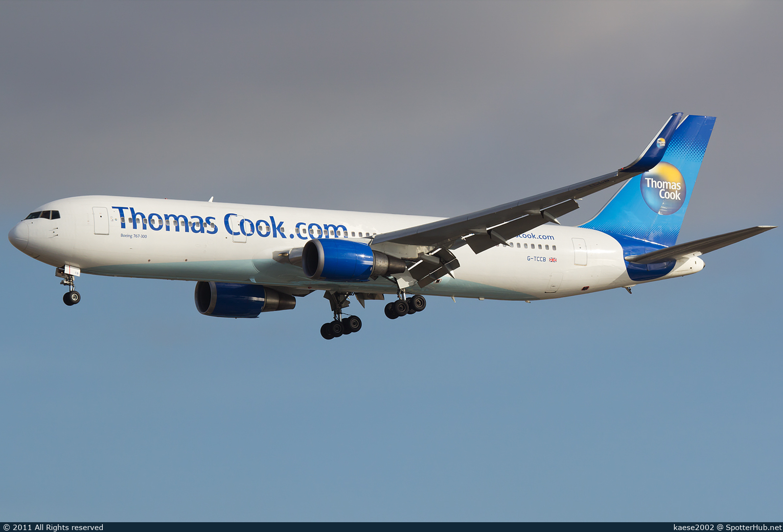 Photo of G-TCCB - Boeing 767-31K(ER) operated by Thomas Cook Airlines