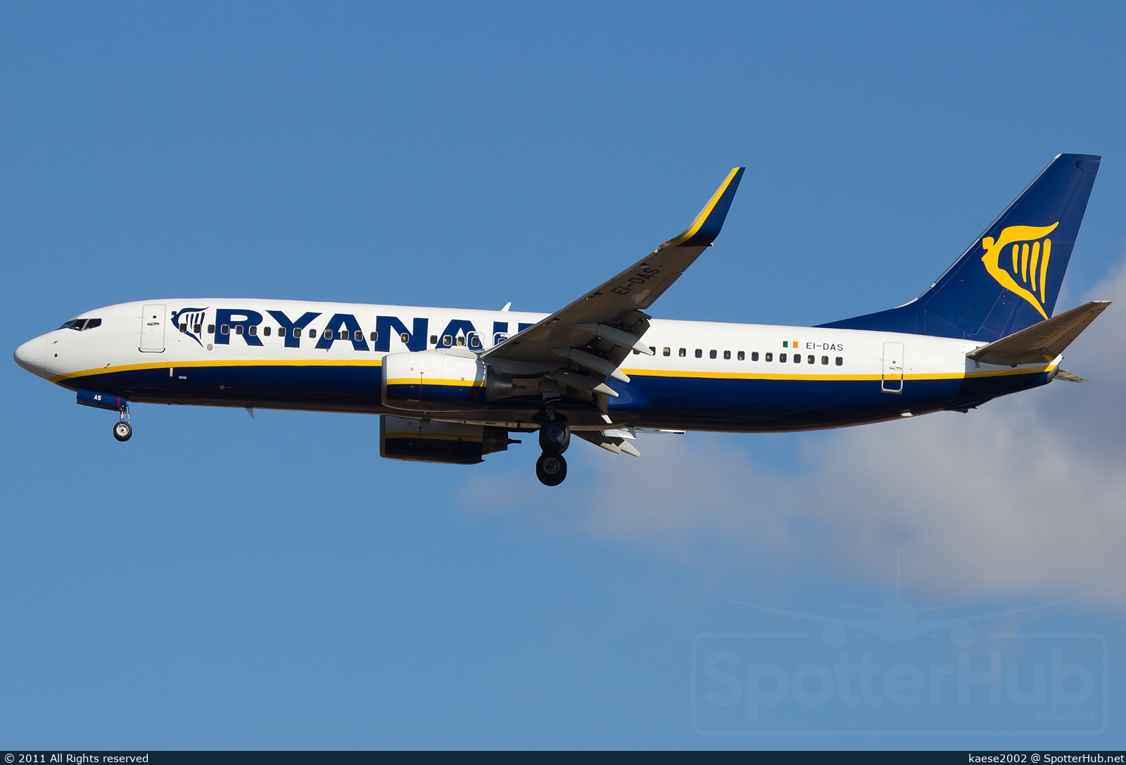 Photo of EI-DAS - Boeing 737-8AS operated by Ryanair