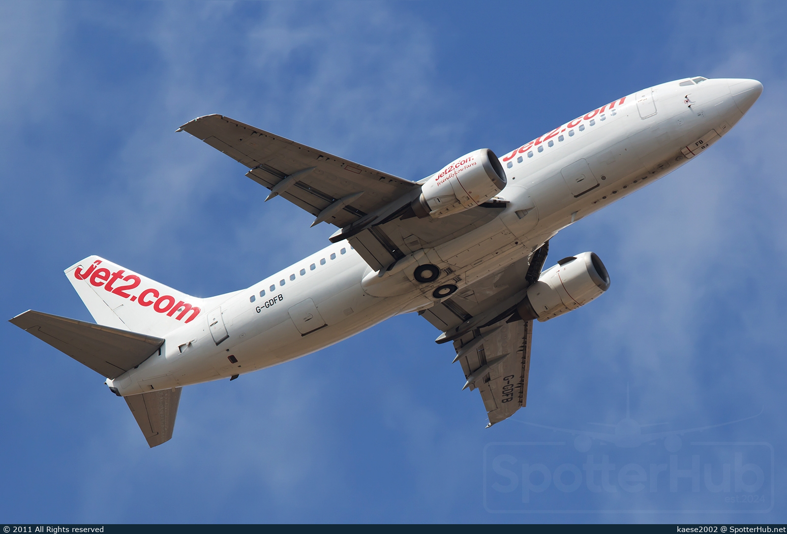 Photo of G-GDFB - Boeing 737-33A operated by Jet2