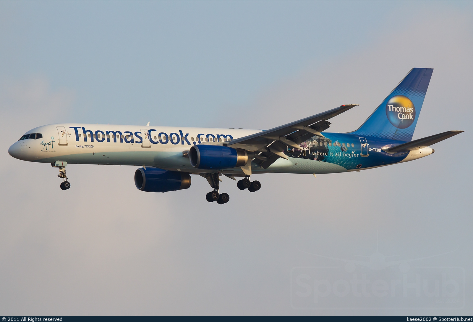 Photo of G-TCBB - Boeing 757-236 operated by Thomas Cook Airlines