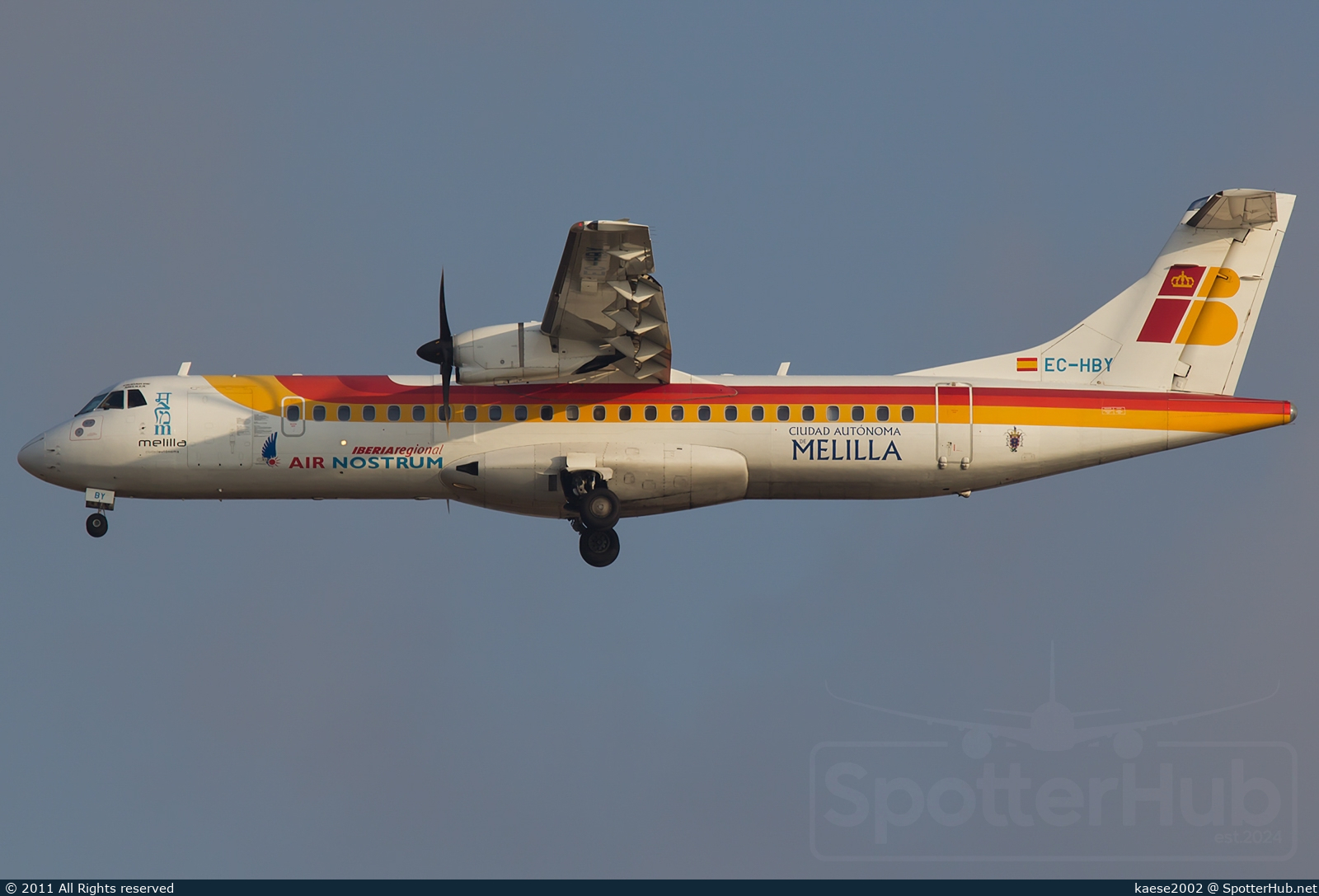 Photo of EC-HBY - ATR 72-500 operated by Iberia Regional (opb Air Nostrum)