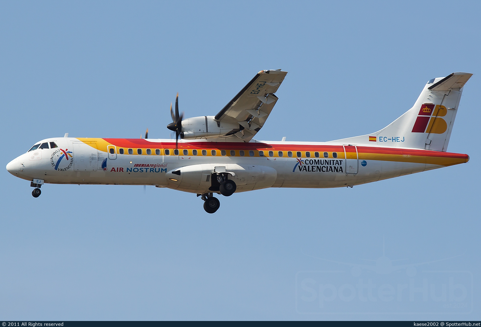 Photo of EC-HEJ - ATR 72-500 operated by Iberia Regional (opb Air Nostrum)
