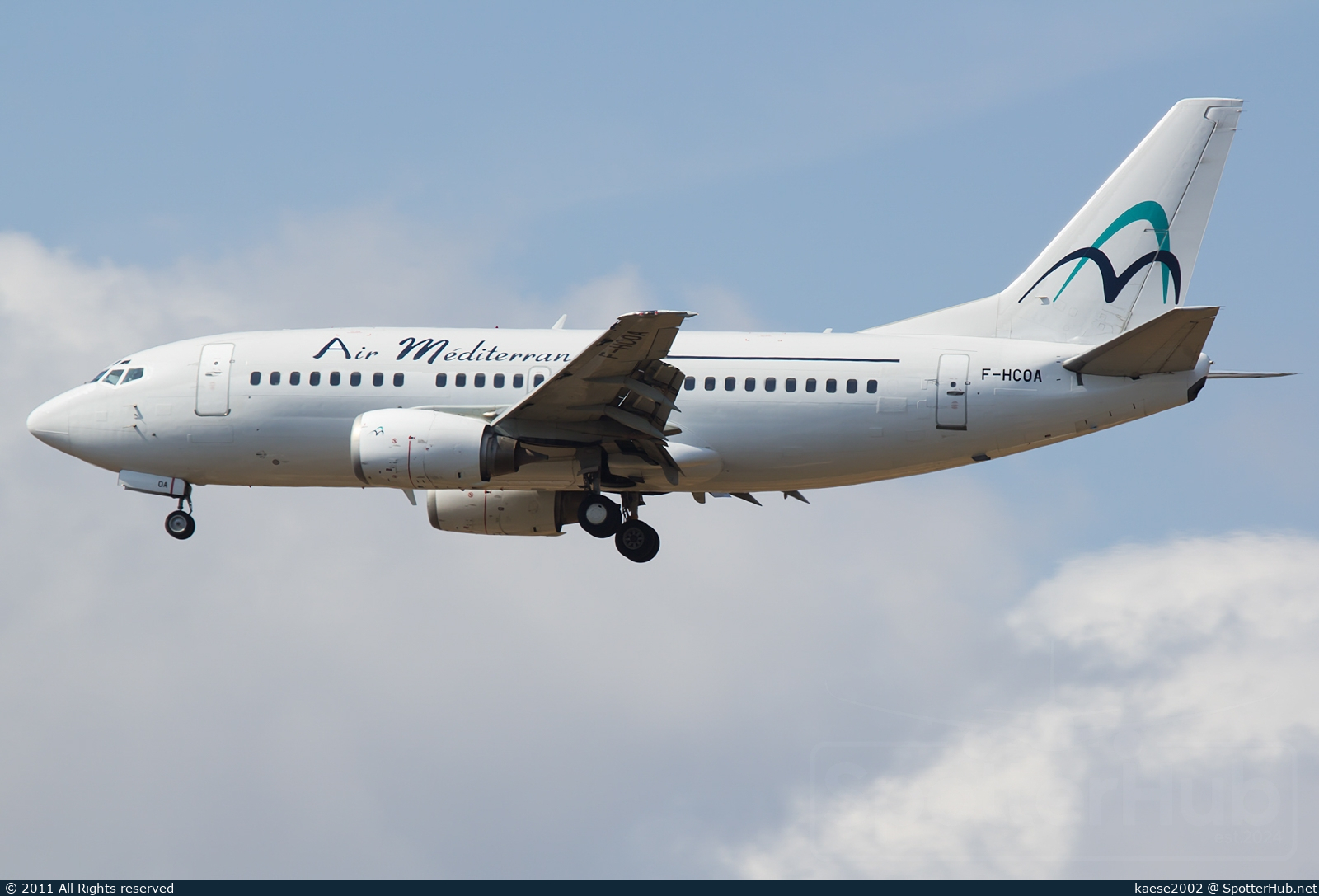 Photo of F-HCOA - Boeing 737-5L9 operated by Air Méditerranée