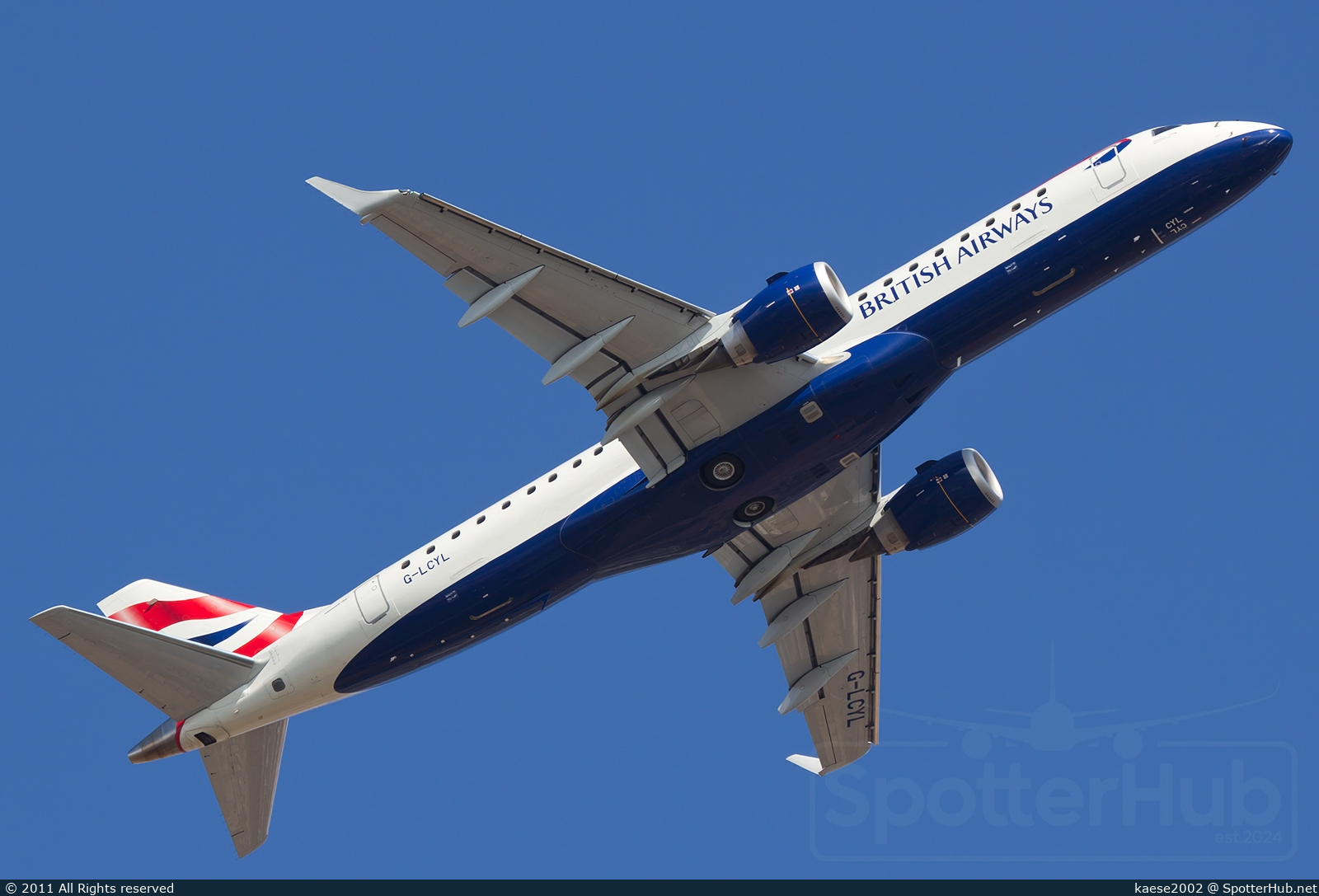 Photo of G-LCYL - Embraer ERJ-190SR operated by BA CityFlyer