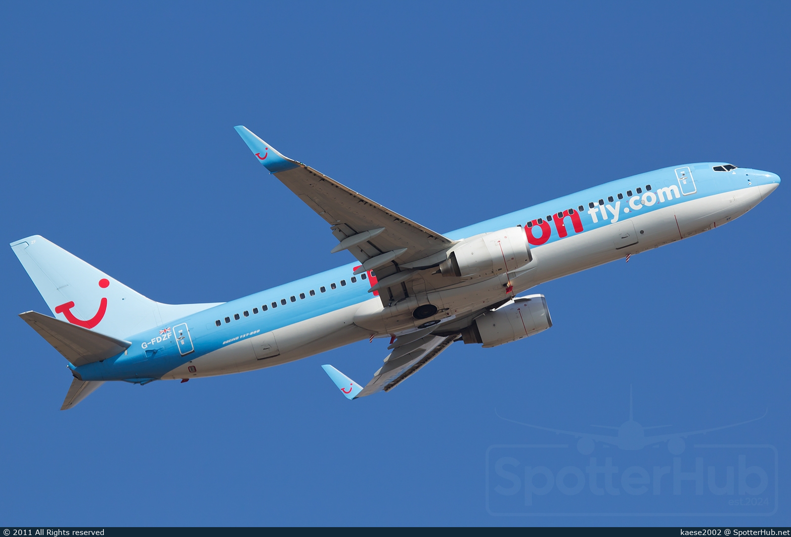 Photo of G-FDZF - Boeing 737-8K5 operated by Thomsonfly