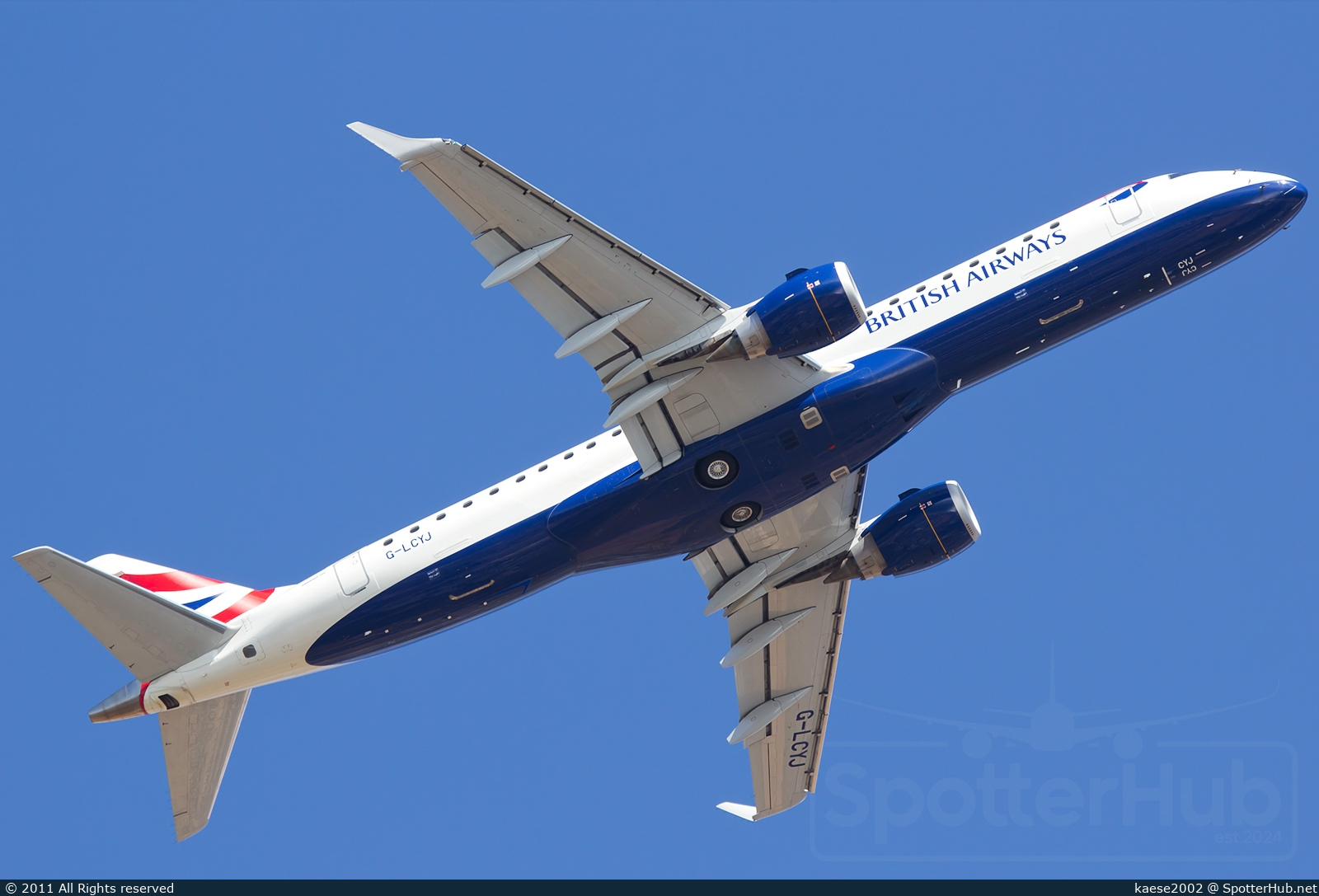 Photo of G-LCYJ - Embraer ERJ-190SR operated by BA CityFlyer