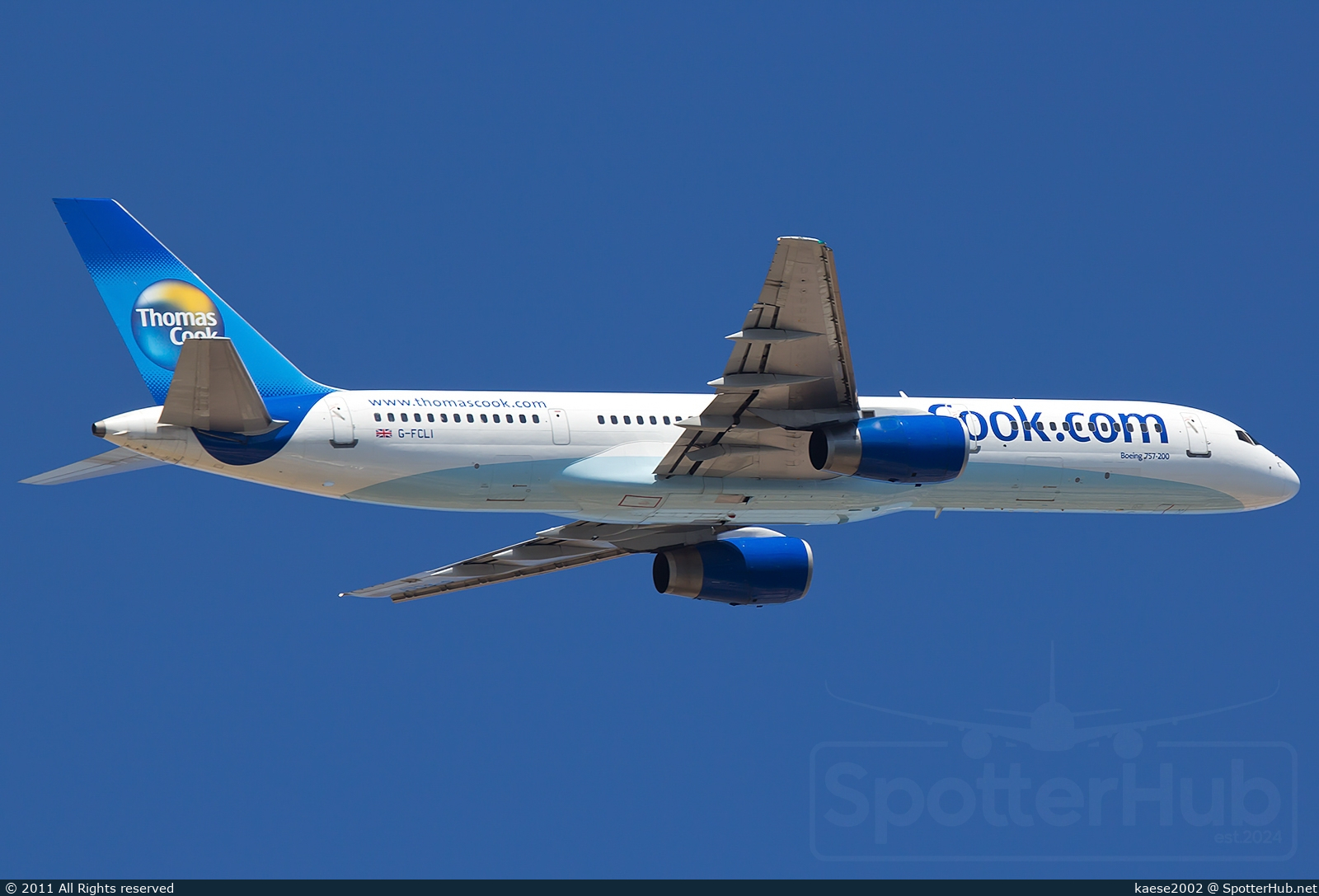 Photo of G-FCLI - Boeing 757-28A operated by Thomas Cook Airlines