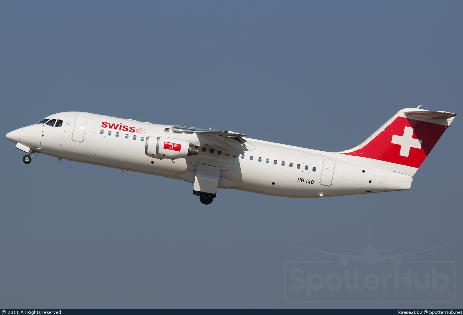 Photo of HB-IXQ - British Aerospace Avro RJ100 operated by Swiss International Air Lines
