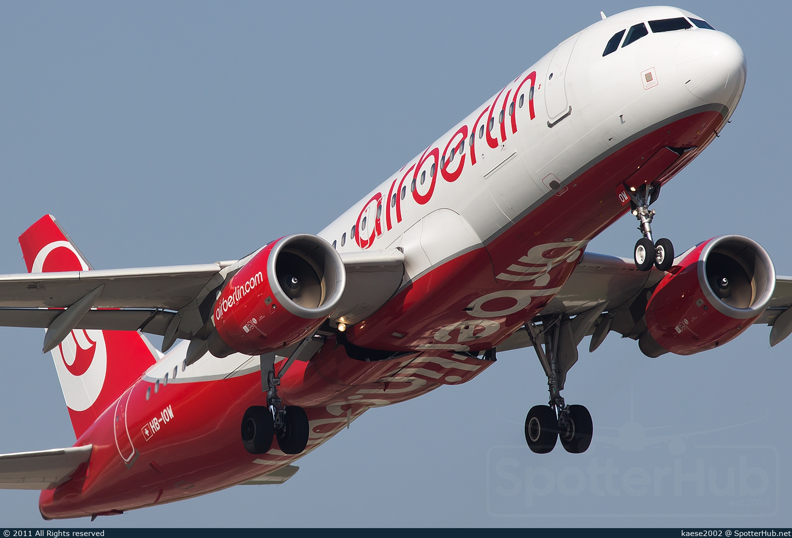 Photo of HB-IOW - Airbus A320-214 operated by Air Berlin (opb Belair Airlines)