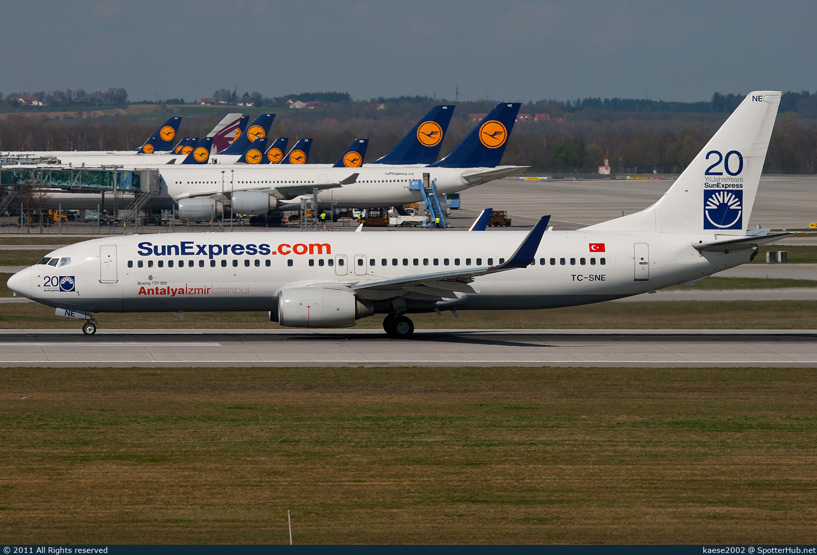 Photo of TC-SNE - Boeing 737-8HX operated by SunExpress