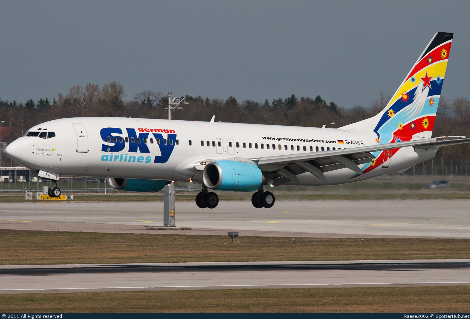 Photo of D-AGSA - Boeing 737-883 operated by German Sky Airlines