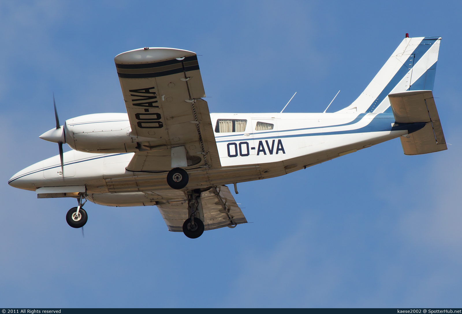 Photo of OO-AVA - Piper PA-34-200T Seneca II operated by Private