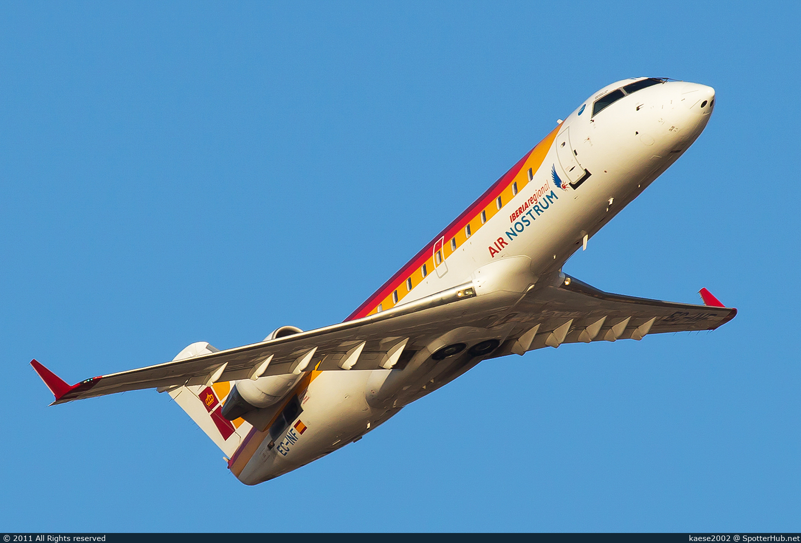 Photo of EC-INF - Bombardier CRJ-200ER operated by Iberia Regional (opb Air Nostrum)