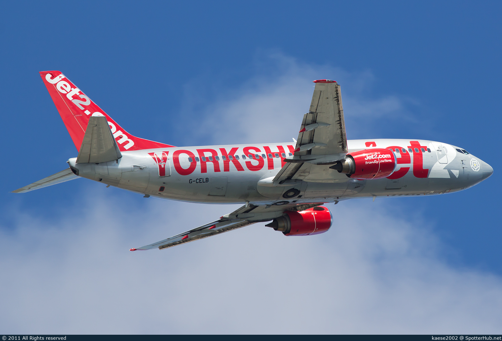 Photo of G-CELB - Boeing 737-377 operated by Jet2