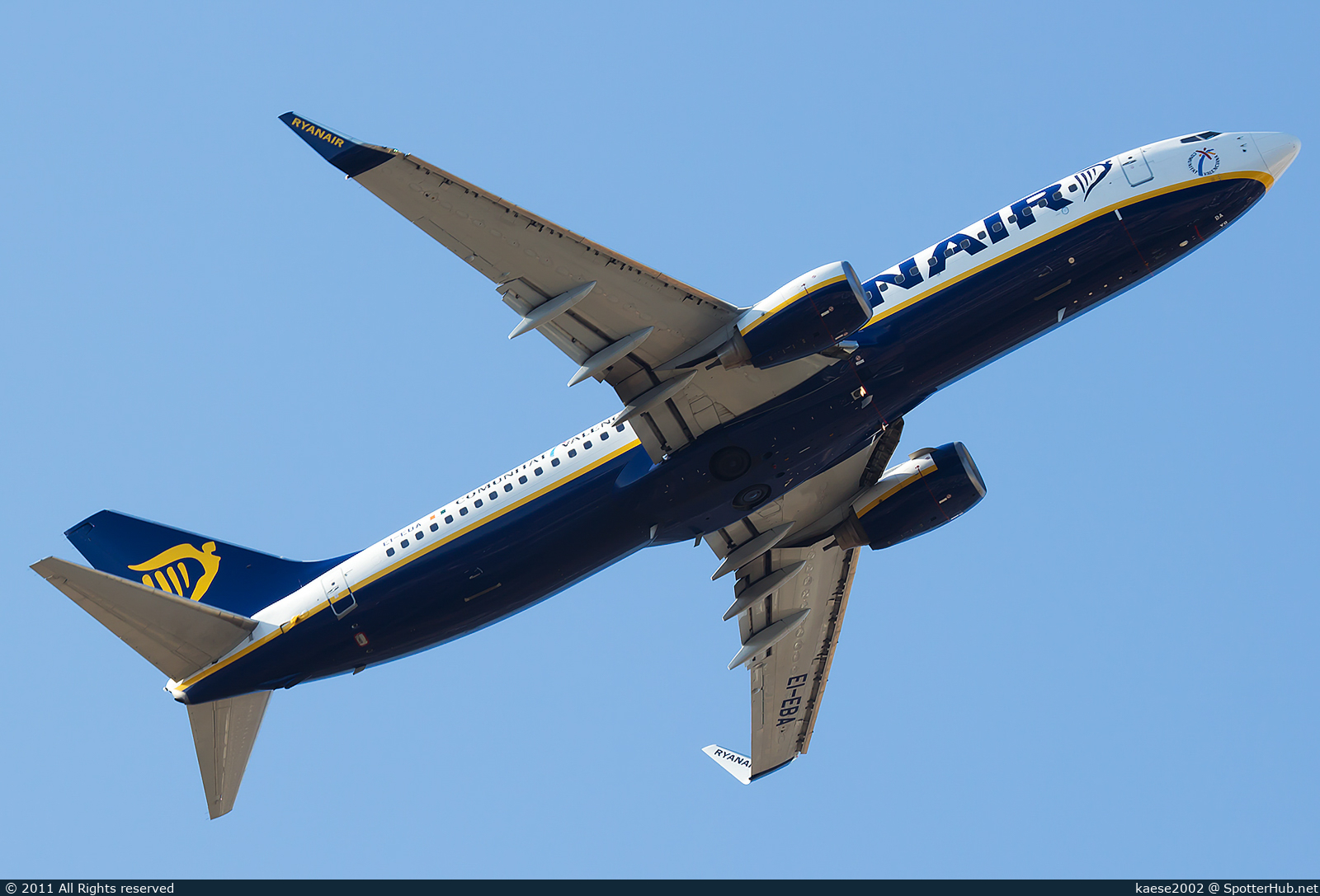 Photo of EI-EBA - Boeing 737-8AS operated by Ryanair