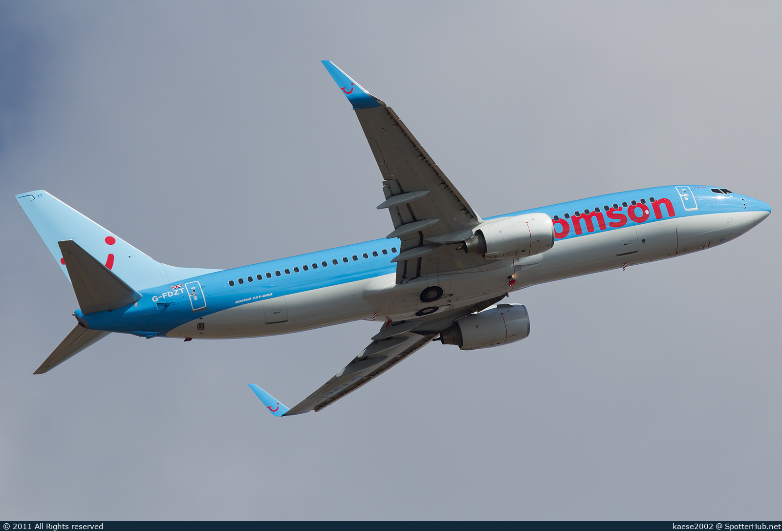 Photo of G-FDZT - Boeing 737-8K5 operated by Thomson Airways