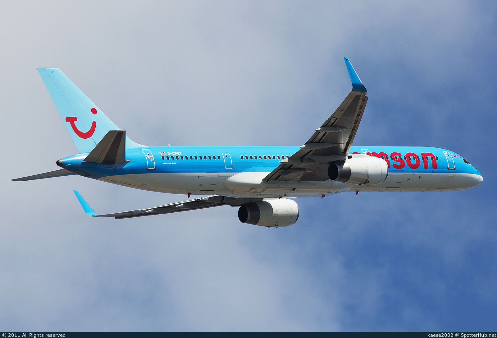 Photo of G-CPEV - Boeing 757-236 operated by Thomson Airways