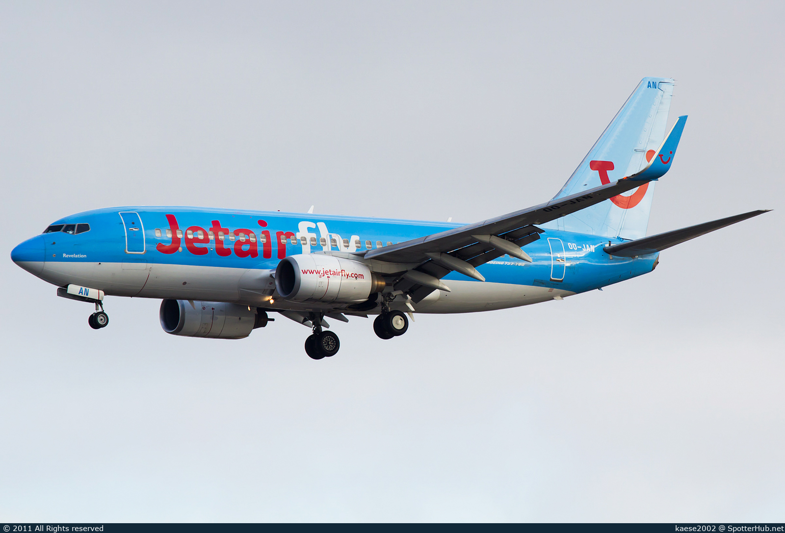 Photo of OO-JAN - Boeing 737-76N operated by Jetairfly