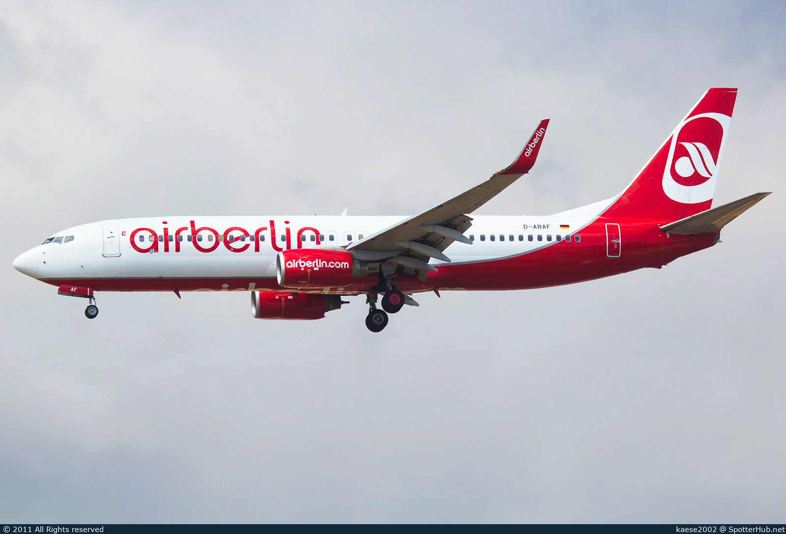 Photo of D-ABAF - Boeing 737-86J operated by Air Berlin