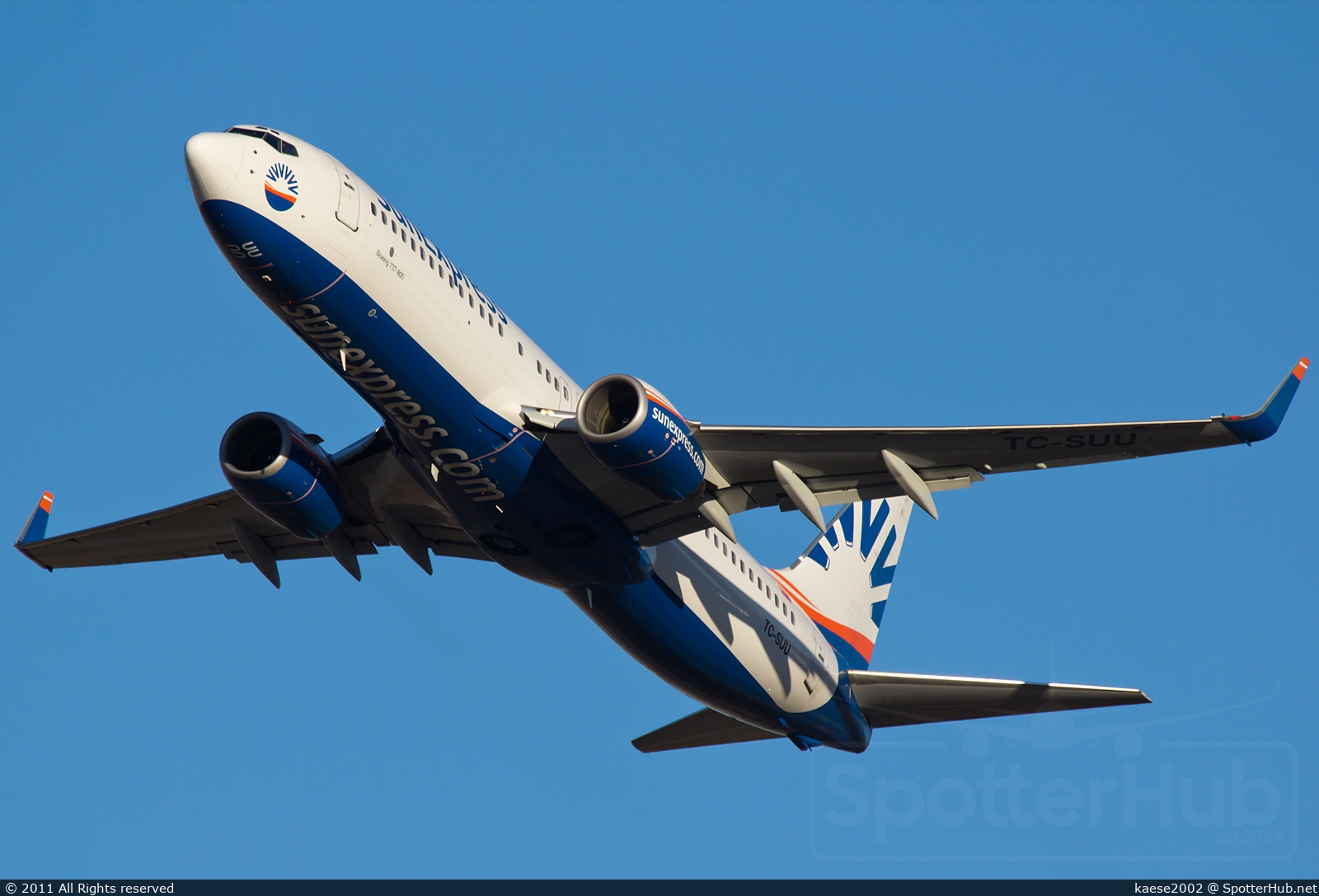 Photo of TC-SUU - Boeing 737-86Q operated by SunExpress