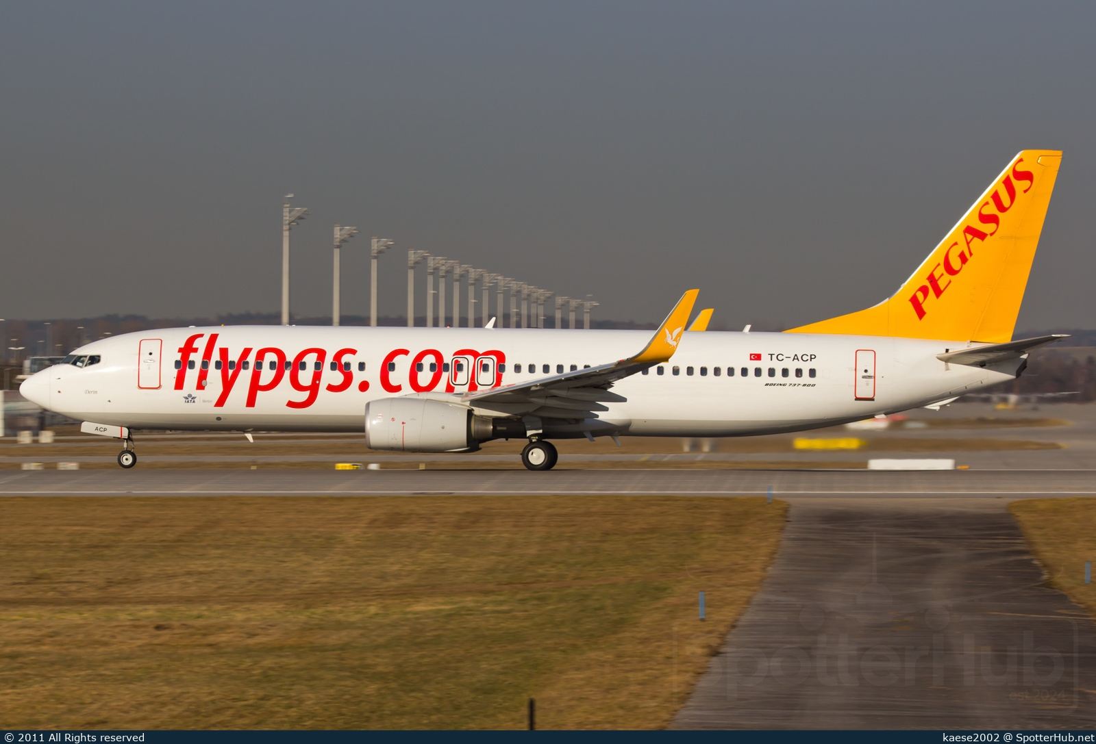 Photo of TC-ACP - Boeing 737-82R operated by Pegasus Airlines