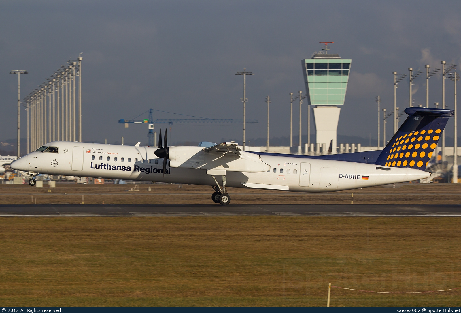 Photo of D-ADHE - Bombardier DHC-8-402 Dash 8 Q400 operated by Lufthansa Regional (opb Augsburg Airways)