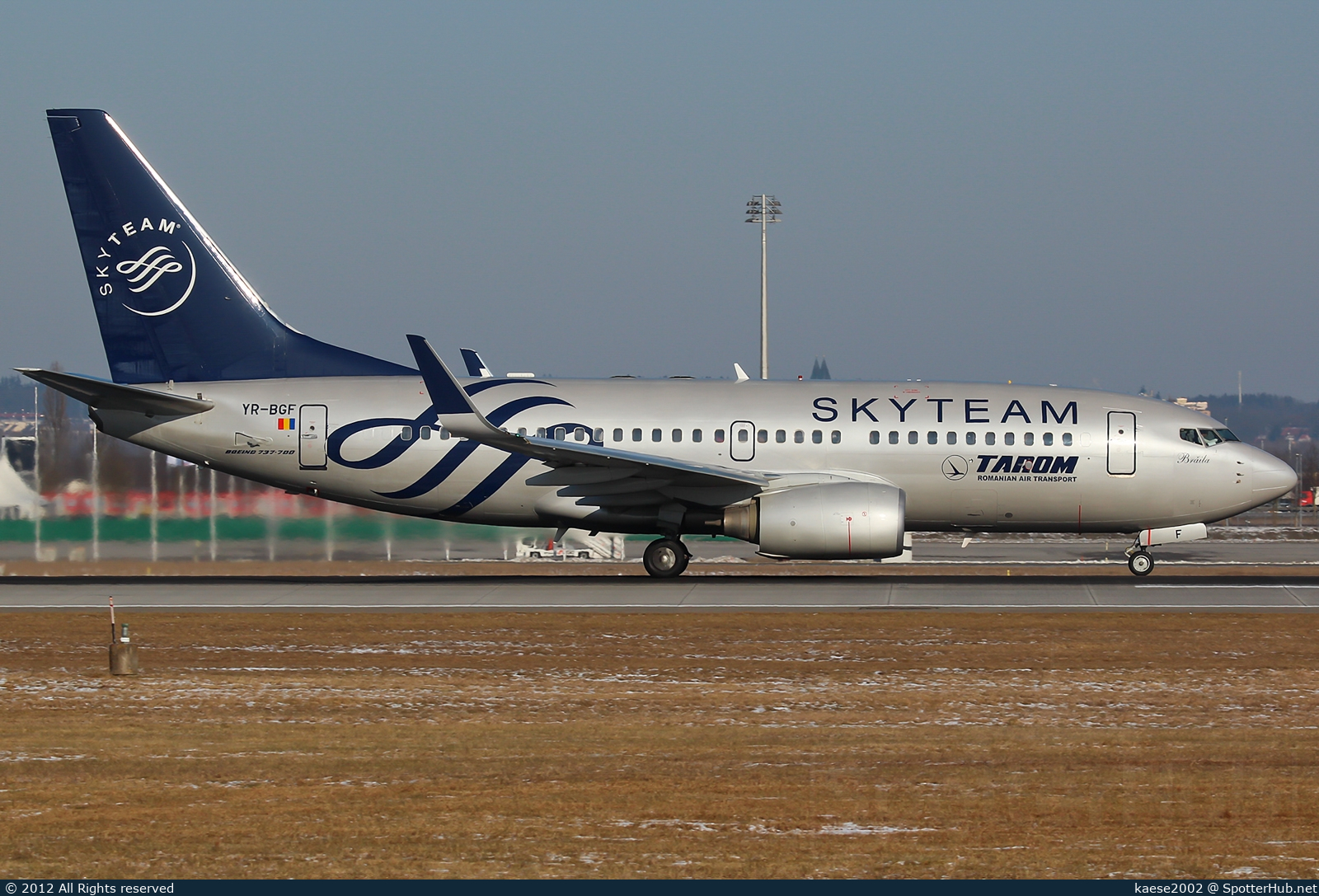 Photo of YR-BGF - Boeing 737-78J operated by Tarom - Romanian Air Transport