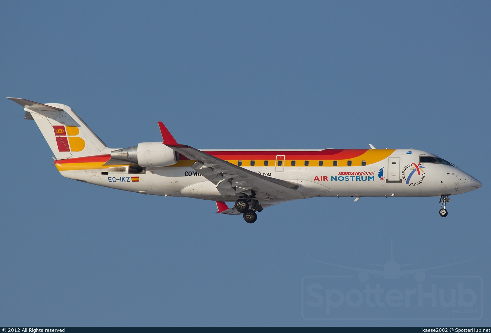 Photo of EC-IKZ - Bombardier CRJ-200ER operated by Iberia Regional (opb Air Nostrum)