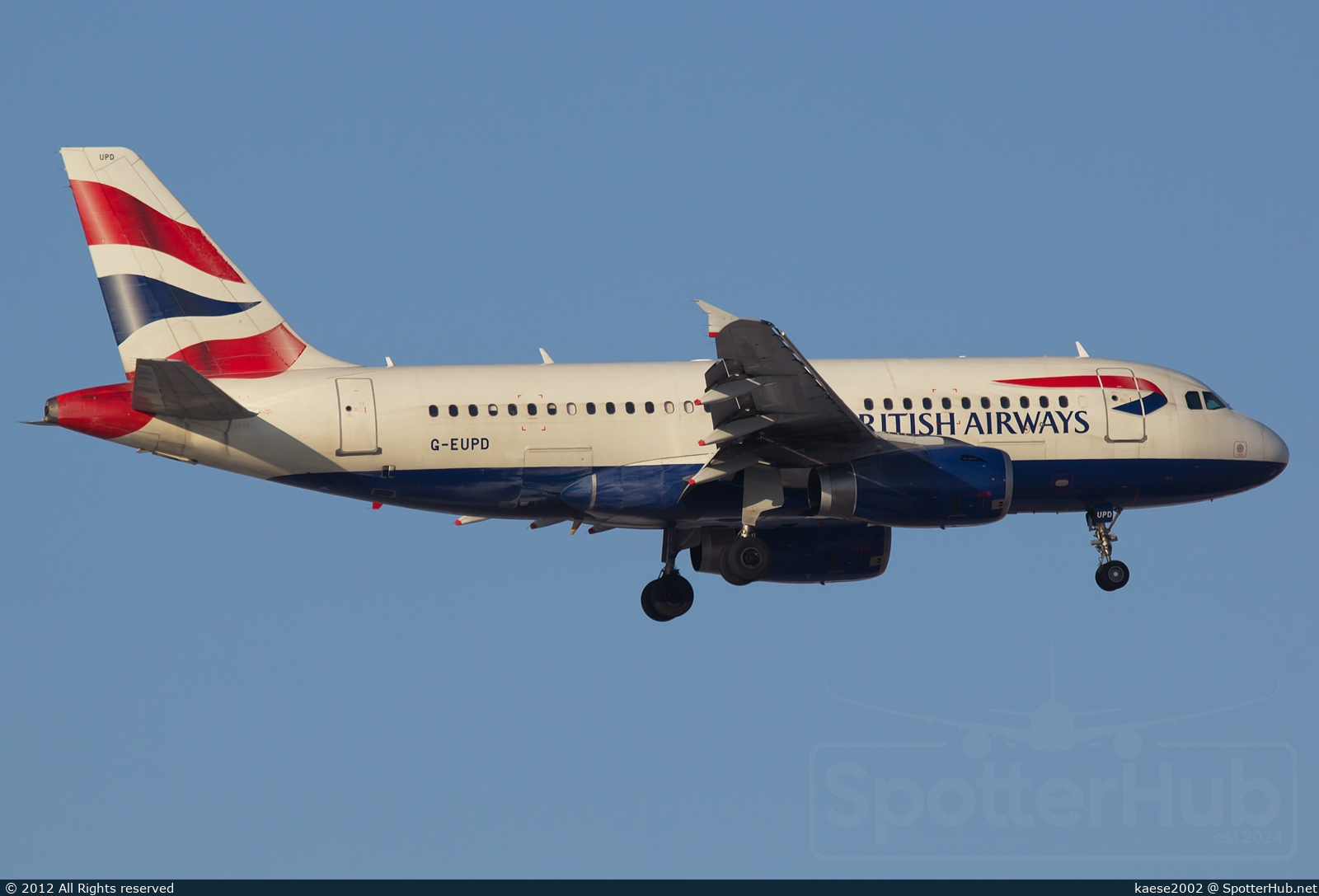 Photo of G-EUPD - Airbus A319-131 operated by British Airways