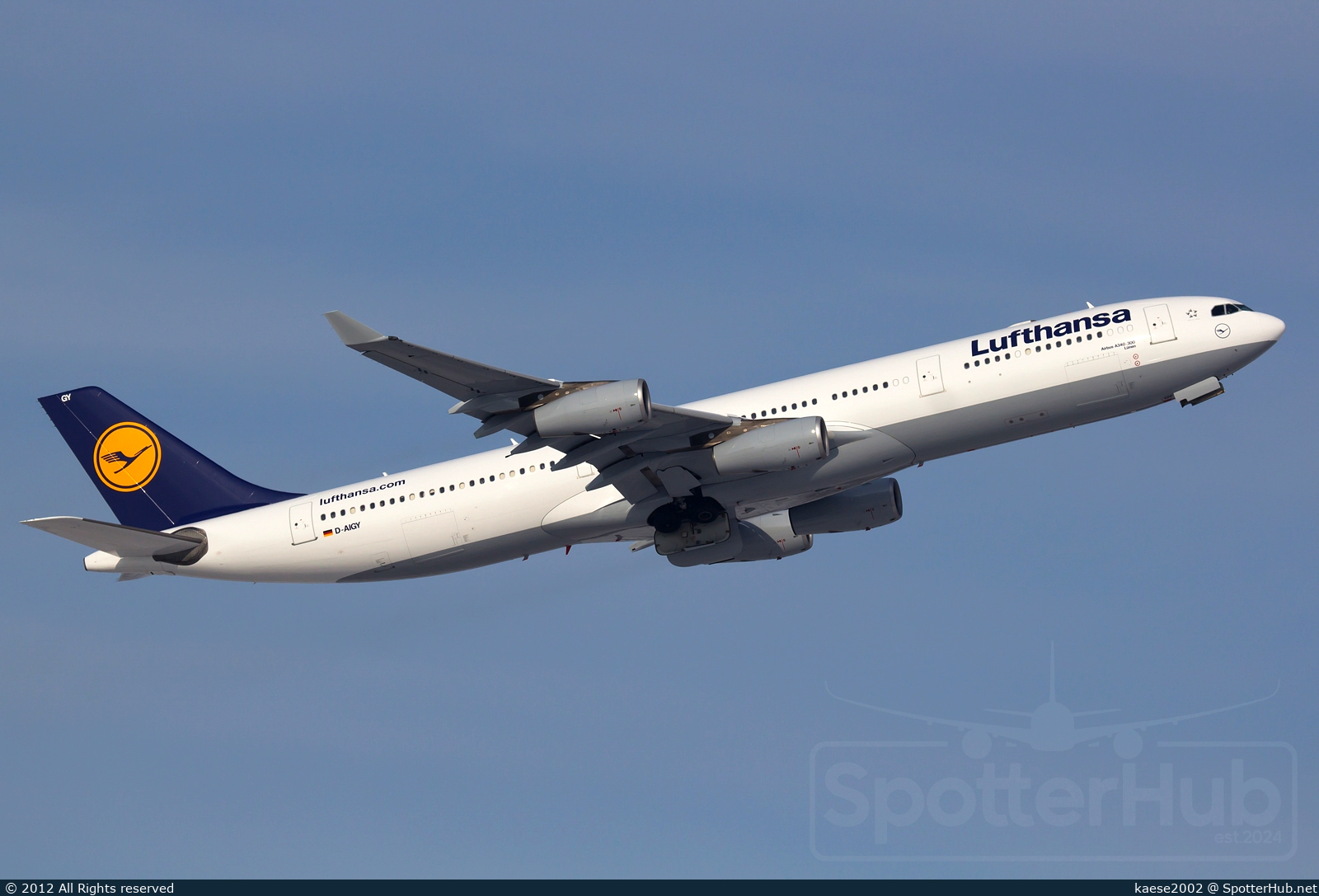 Photo of D-AIGY - Airbus A340-313 operated by Lufthansa