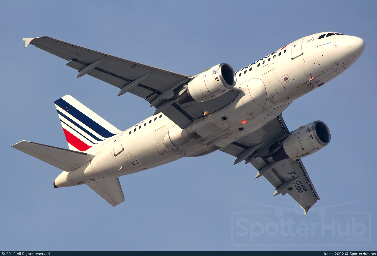 Photo of F-GUGG - Airbus A318-111 operated by Air France