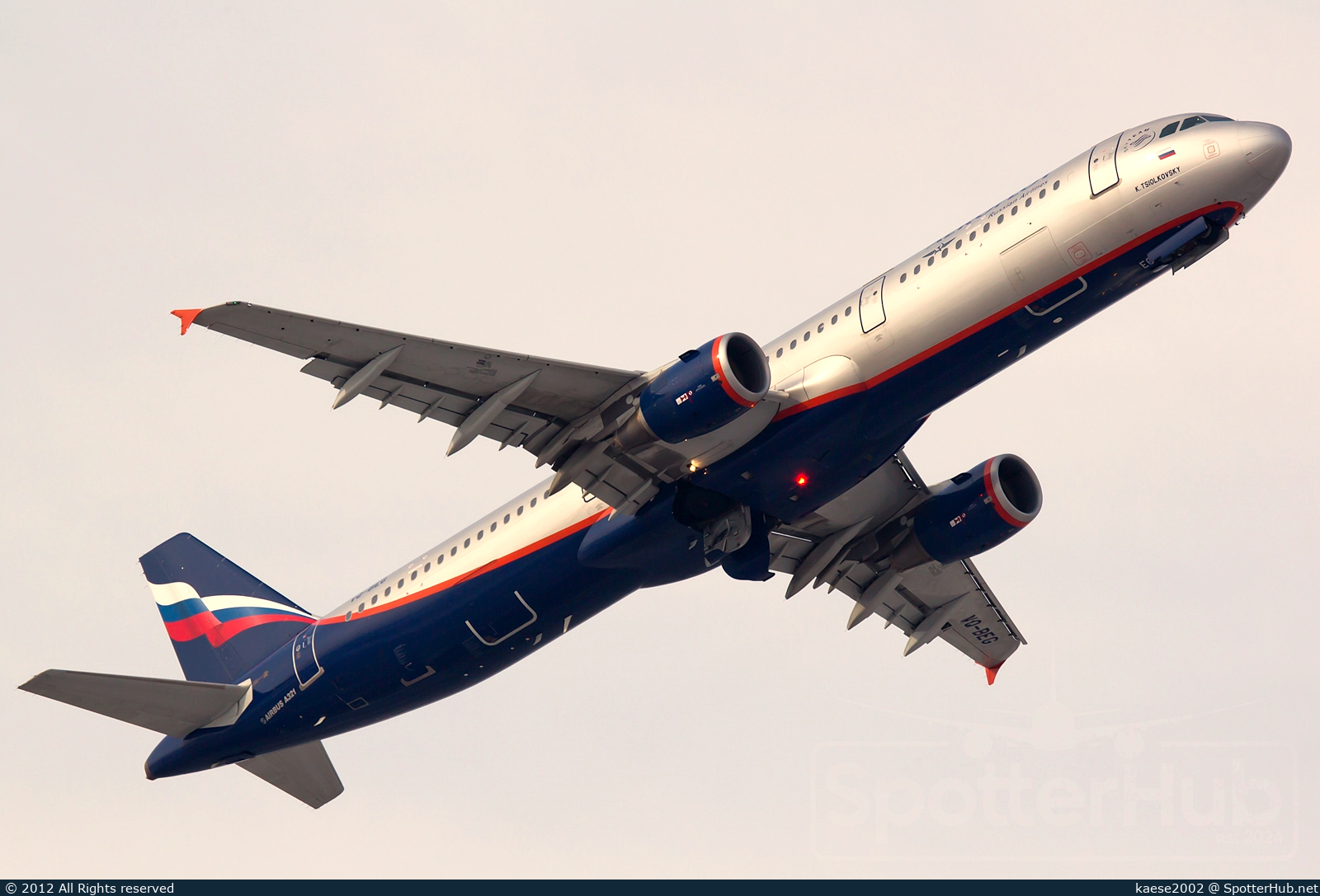 Photo of VQ-BEG - Airbus A321-211 operated by Aeroflot