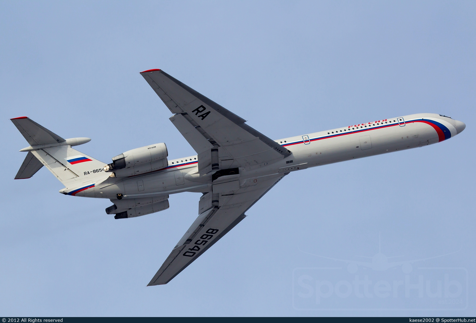 Photo of RA-86540 - Ilyushin Il-62M operated by Rossiya Special Flight Detachment