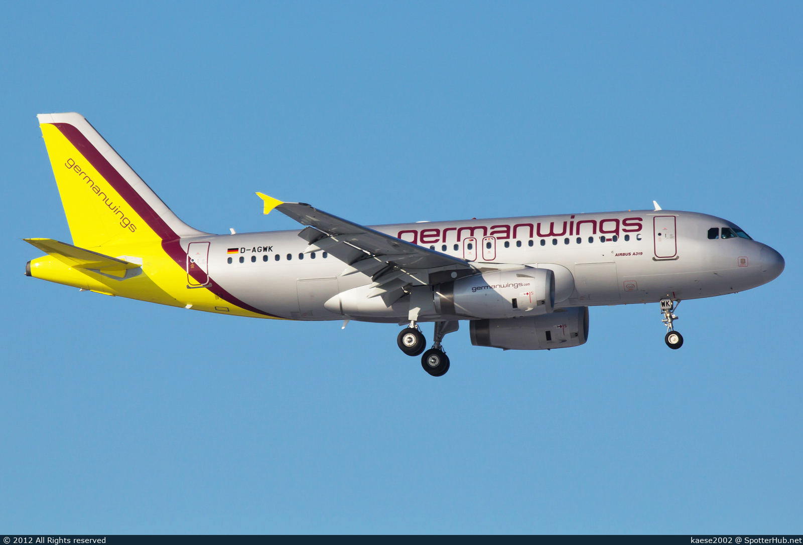 Photo of D-AGWK - Airbus A319-132 operated by Germanwings