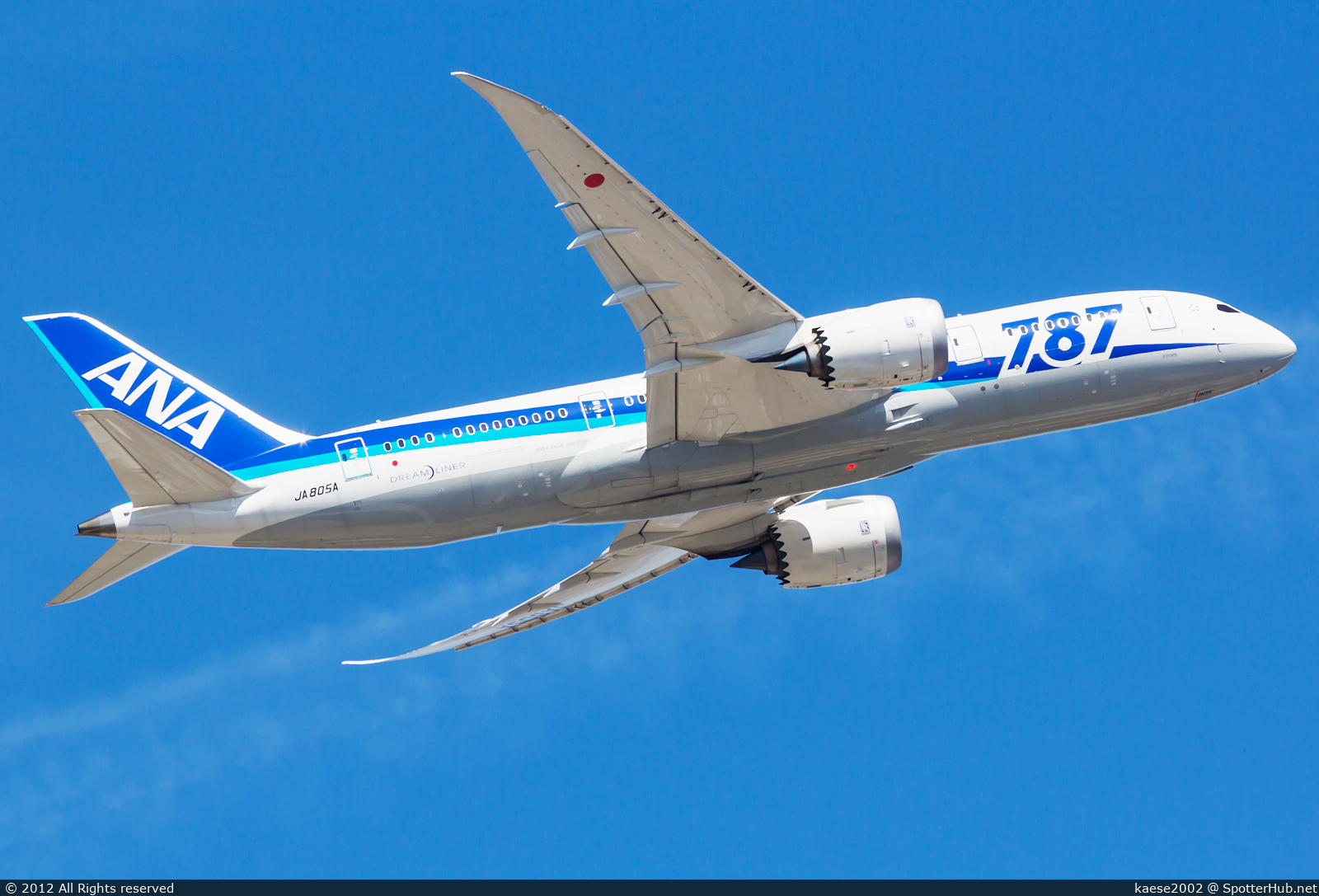 Photo of JA805A - Boeing 787-8 Dreamliner operated by ANA All Nippon Airways