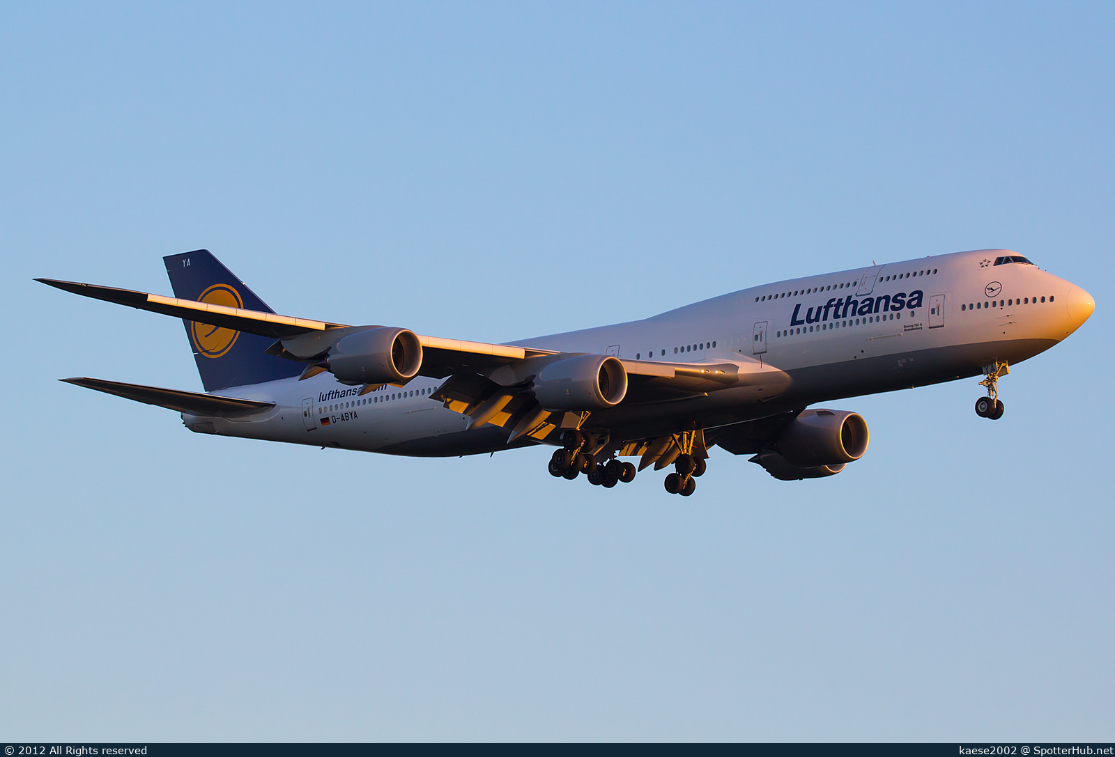 Photo of D-ABYA - Boeing 747-830 operated by Lufthansa