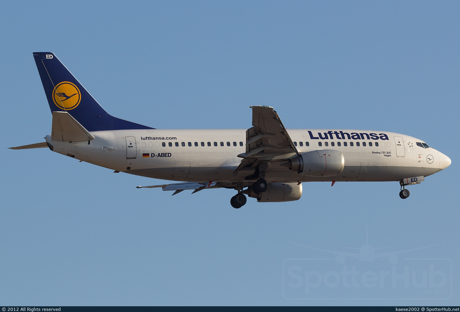 Photo of D-ABEB - Boeing 737-330 operated by Lufthansa