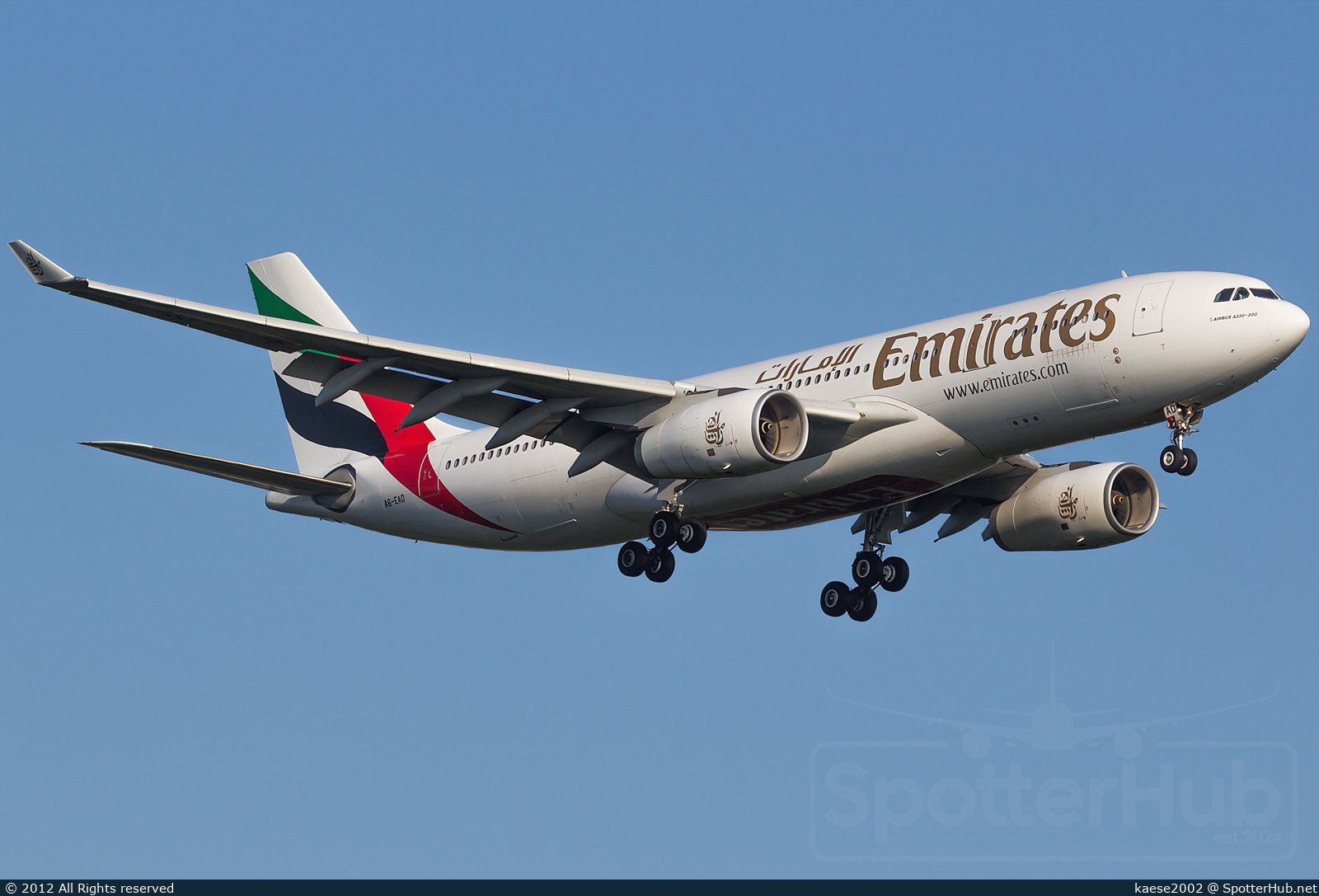 Photo of A6-EAD - Airbus A330-243 operated by Emirates