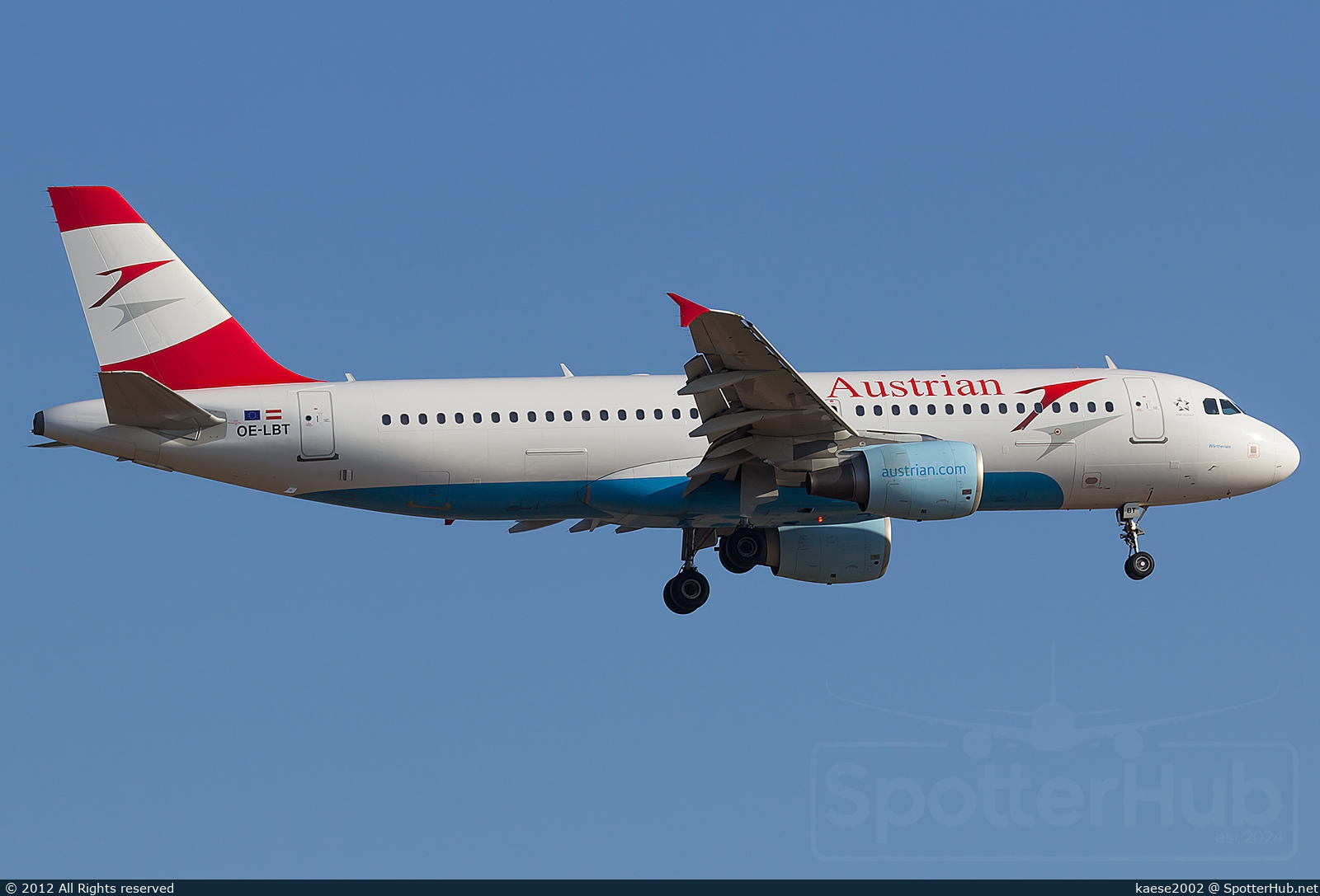 Photo of OE-LBT - Airbus A320-214 operated by Austrian Airlines